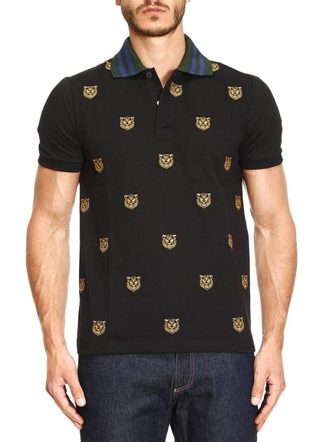 double tiger gucci shirt|gucci tiger embroidered polo shirt.